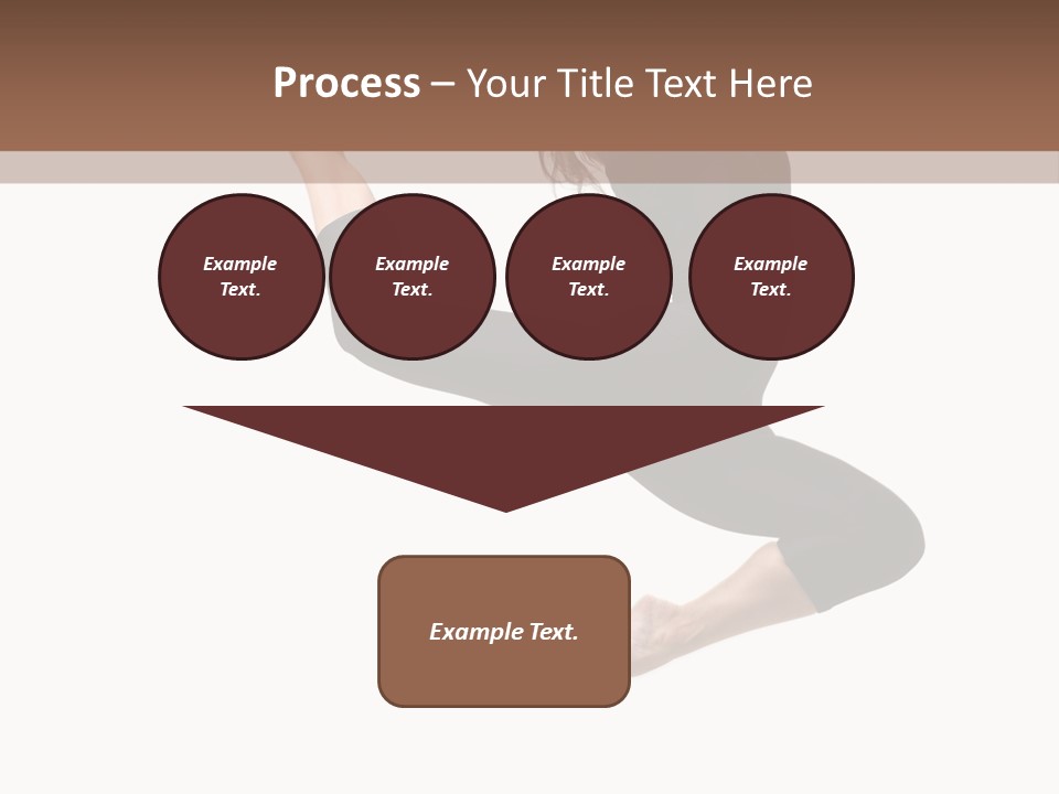 Fitness Beautiful Leap PowerPoint Template