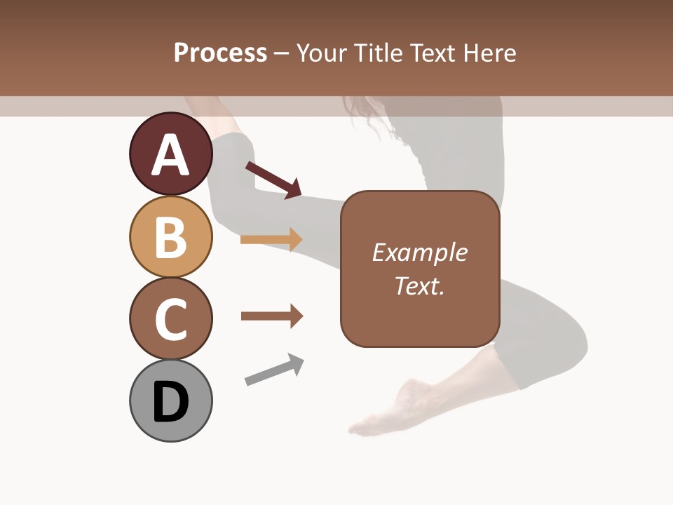 Fitness Beautiful Leap PowerPoint Template