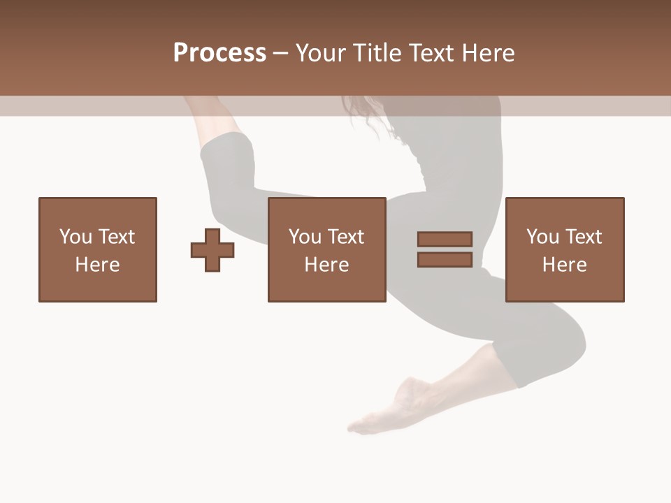 Fitness Beautiful Leap PowerPoint Template