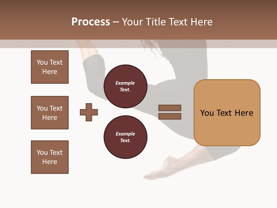 Fitness Beautiful Leap PowerPoint Template
