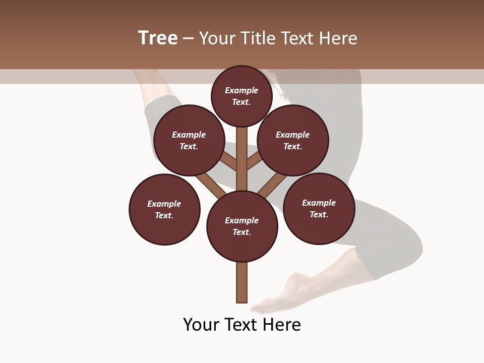 Fitness Beautiful Leap PowerPoint Template