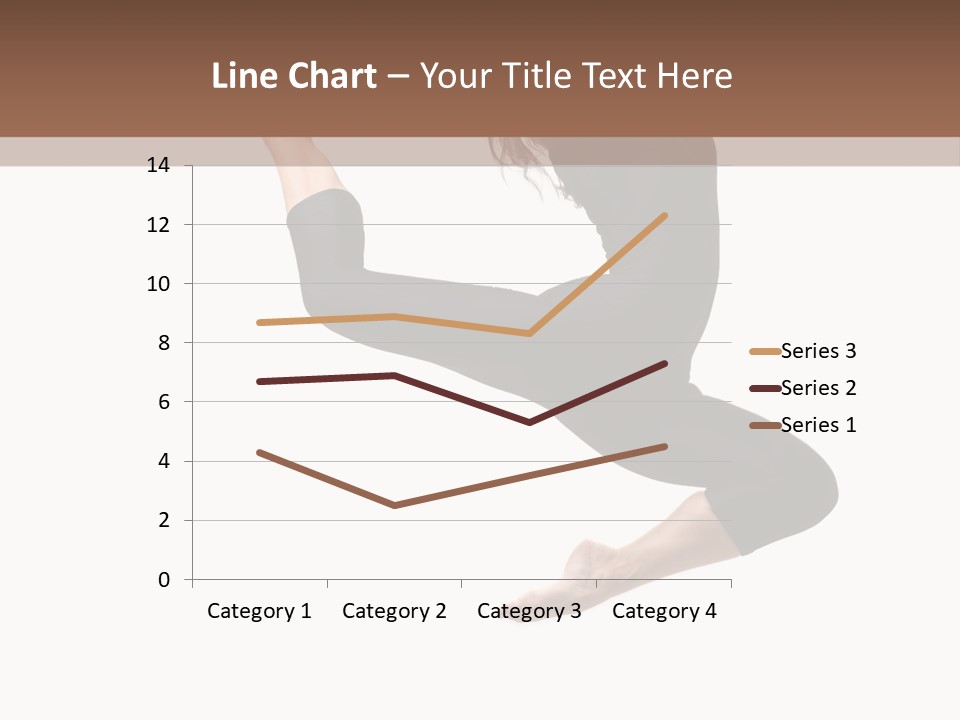 Fitness Beautiful Leap PowerPoint Template