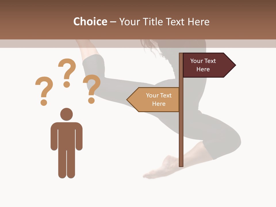 Fitness Beautiful Leap PowerPoint Template