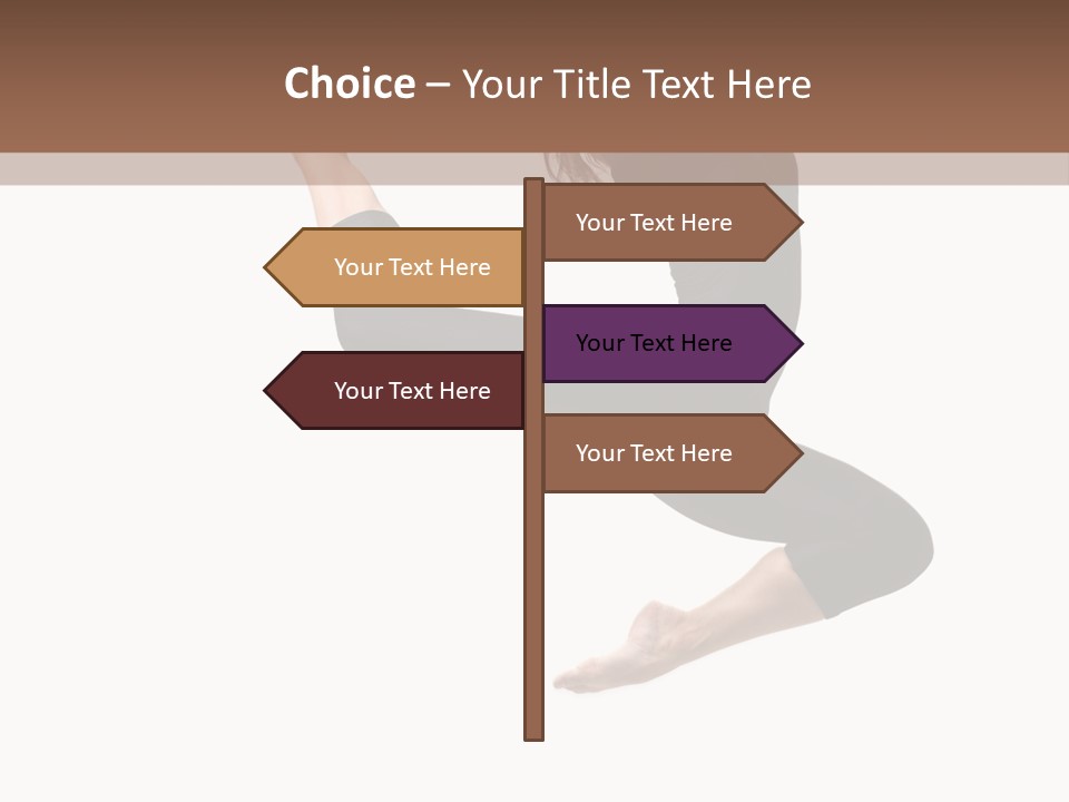 Fitness Beautiful Leap PowerPoint Template