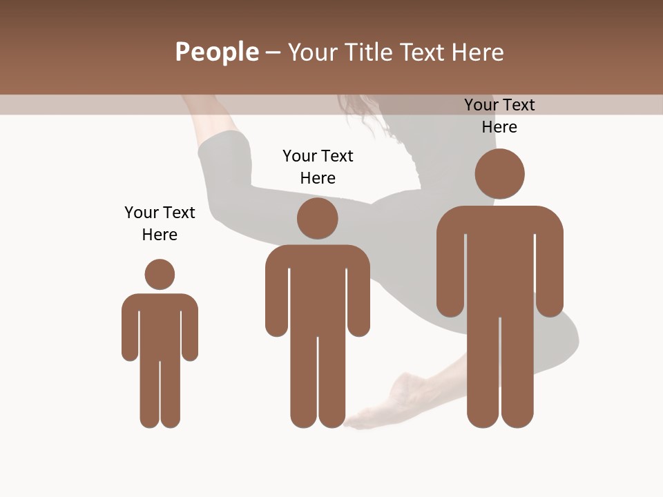 Fitness Beautiful Leap PowerPoint Template