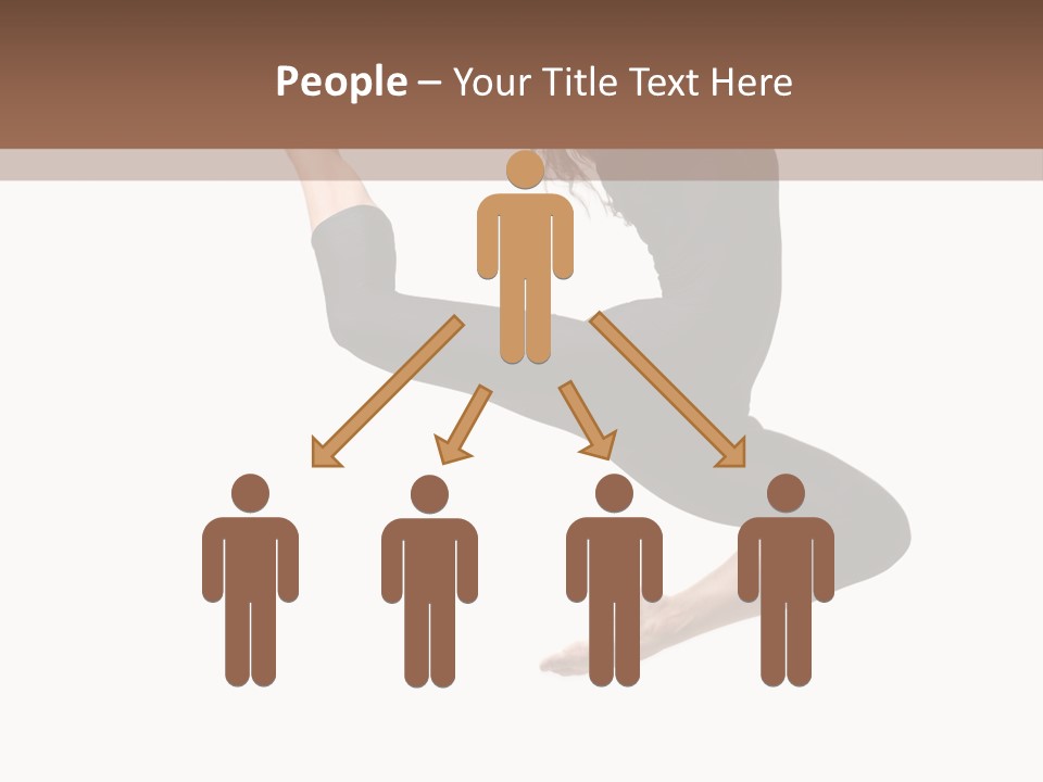 Fitness Beautiful Leap PowerPoint Template