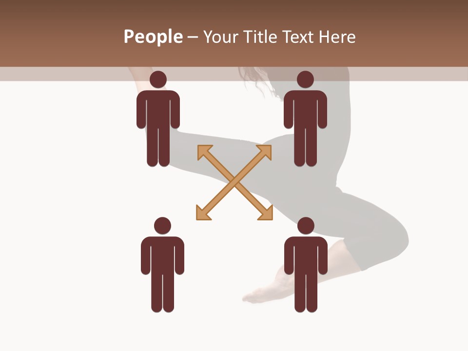 Fitness Beautiful Leap PowerPoint Template