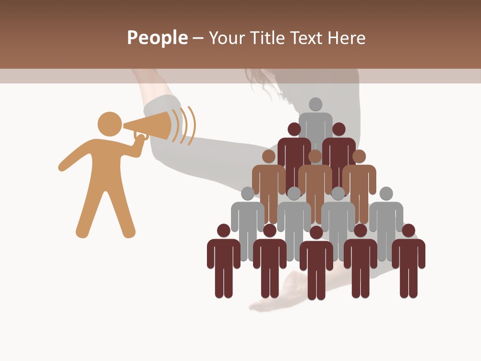 Fitness Beautiful Leap PowerPoint Template