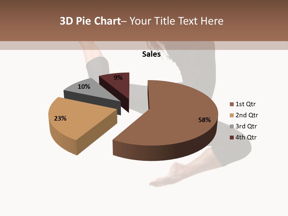 Fitness Beautiful Leap PowerPoint Template