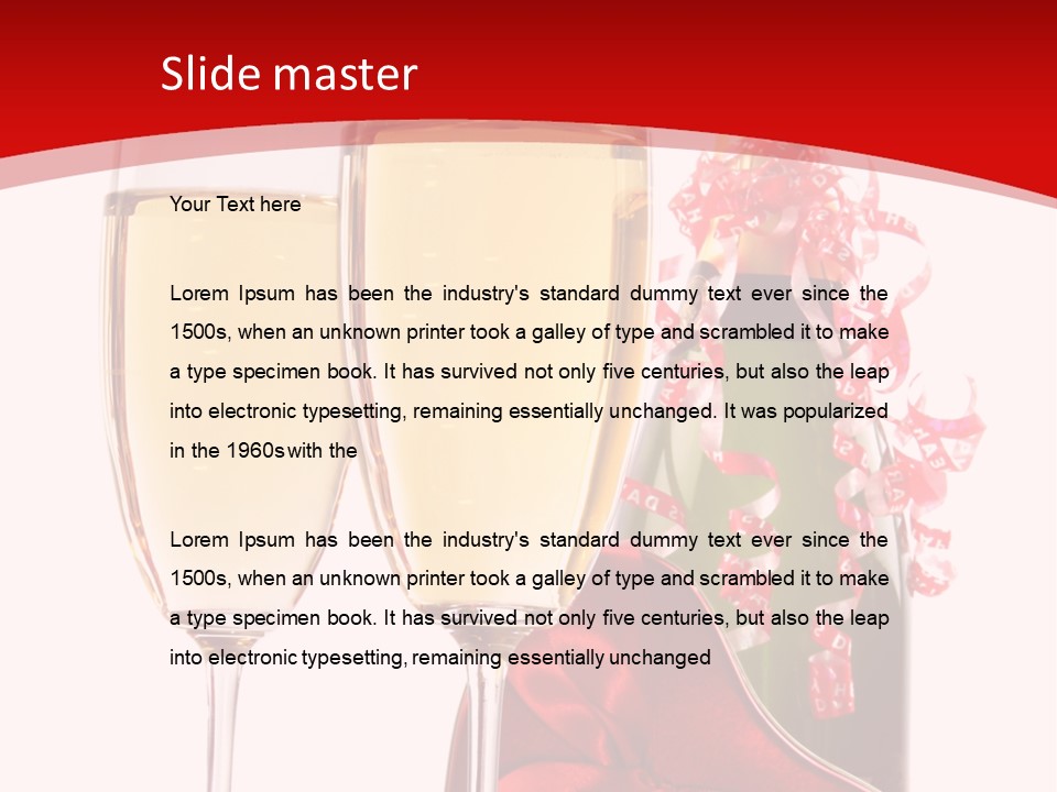 Background Valentine Red PowerPoint Template