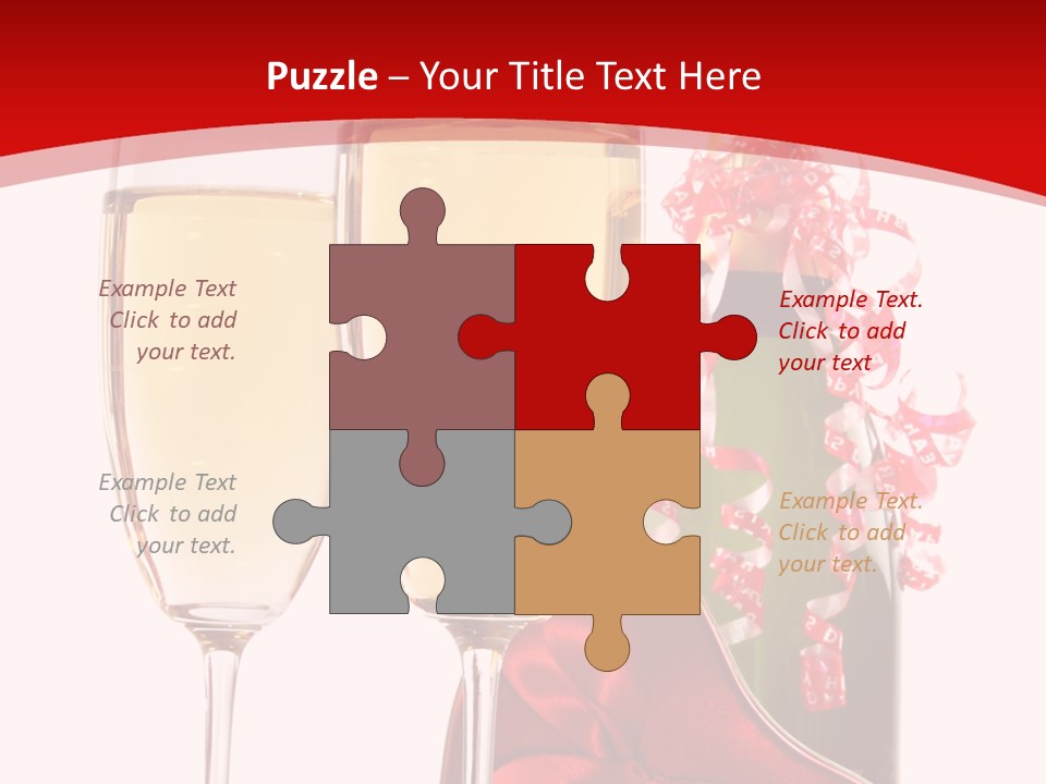 Background Valentine Red PowerPoint Template