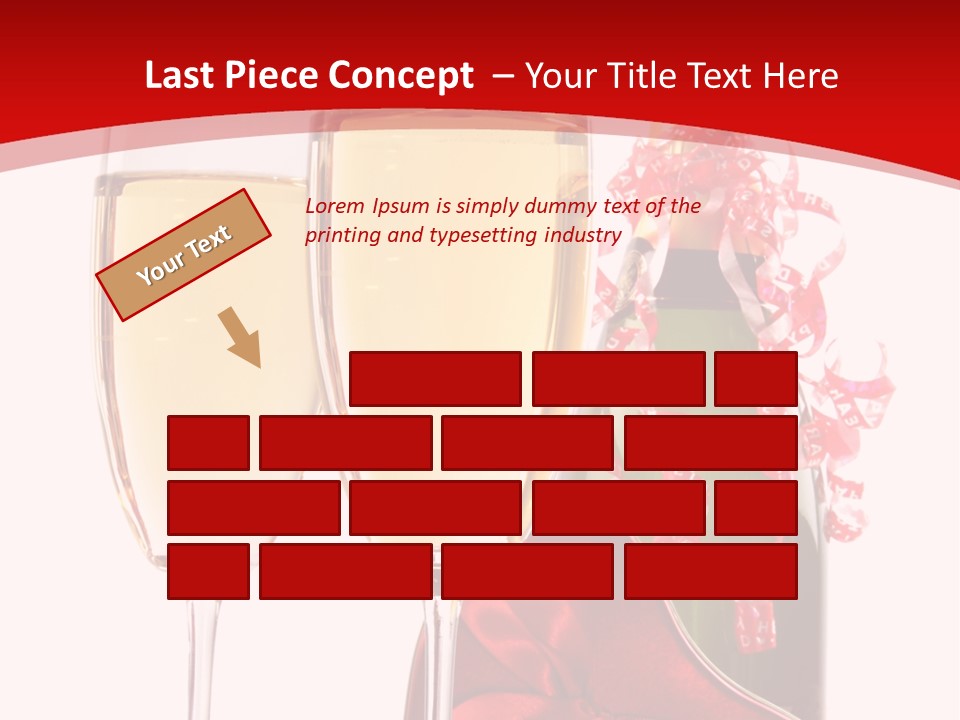 Background Valentine Red PowerPoint Template