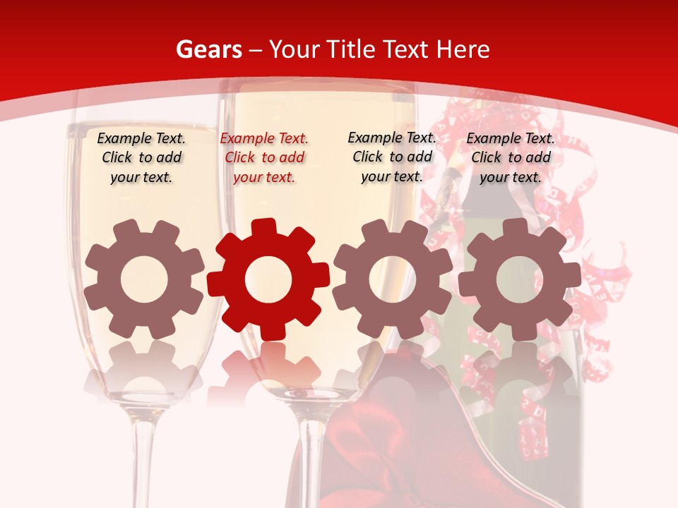 Background Valentine Red PowerPoint Template