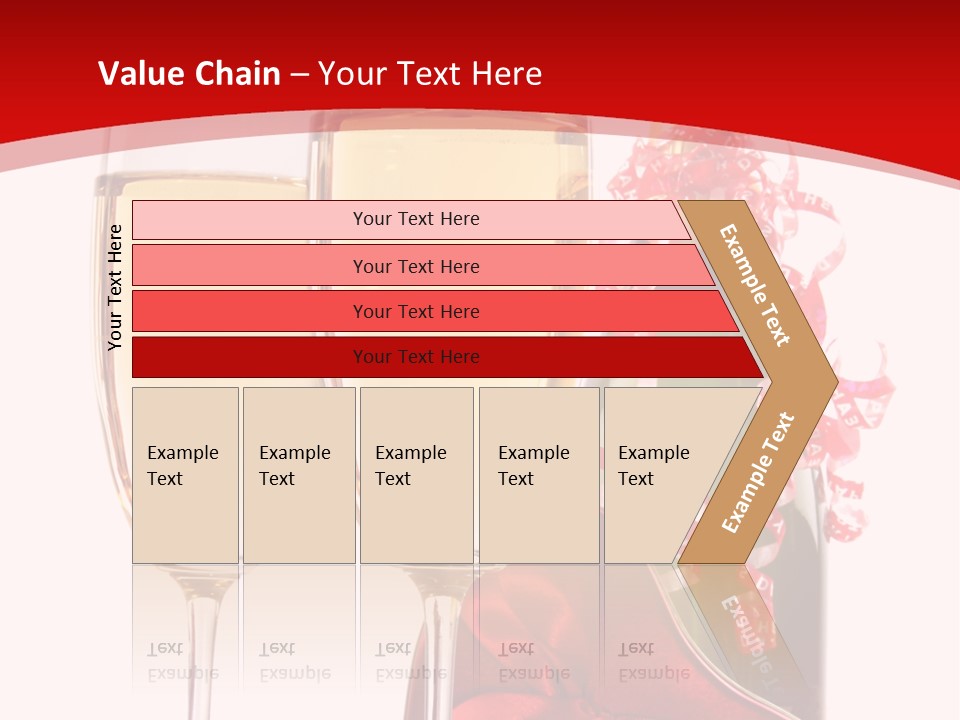 Background Valentine Red PowerPoint Template