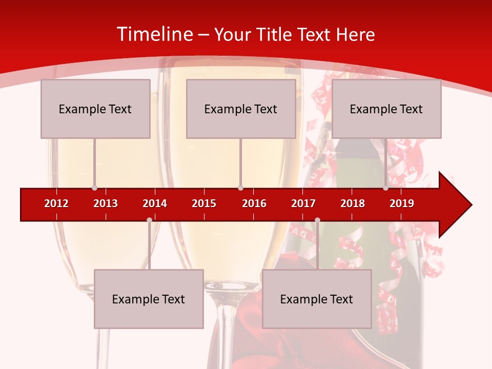 Background Valentine Red PowerPoint Template