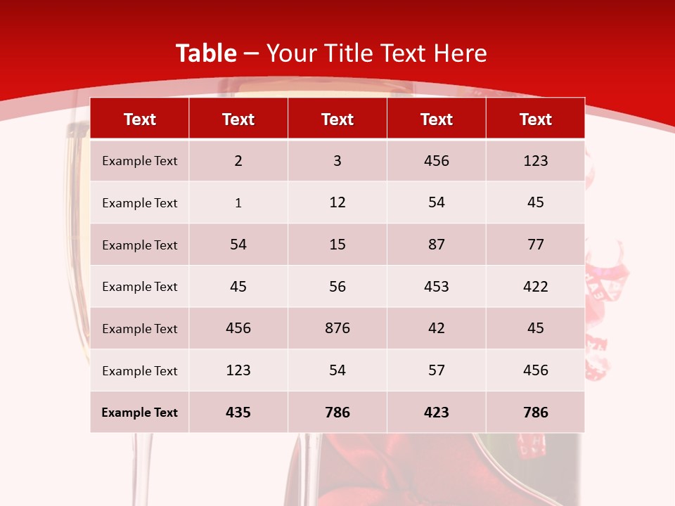 Background Valentine Red PowerPoint Template