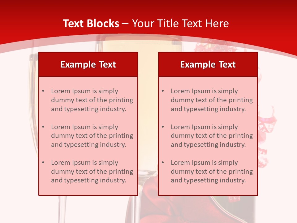 Background Valentine Red PowerPoint Template