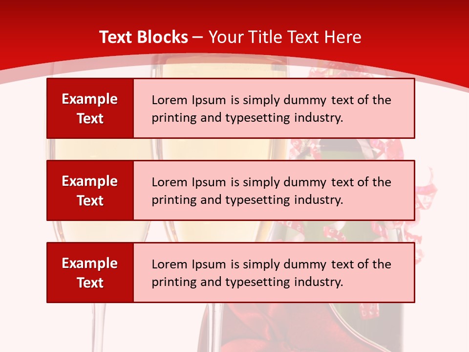 Background Valentine Red PowerPoint Template