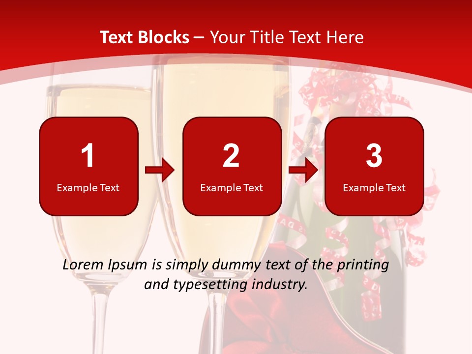 Background Valentine Red PowerPoint Template