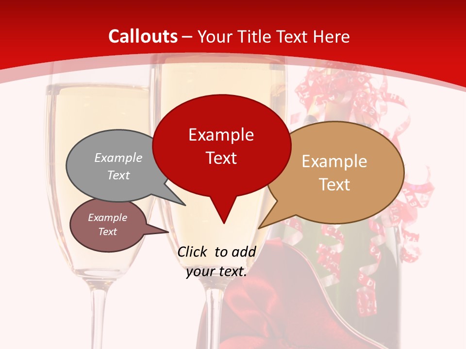 Background Valentine Red PowerPoint Template