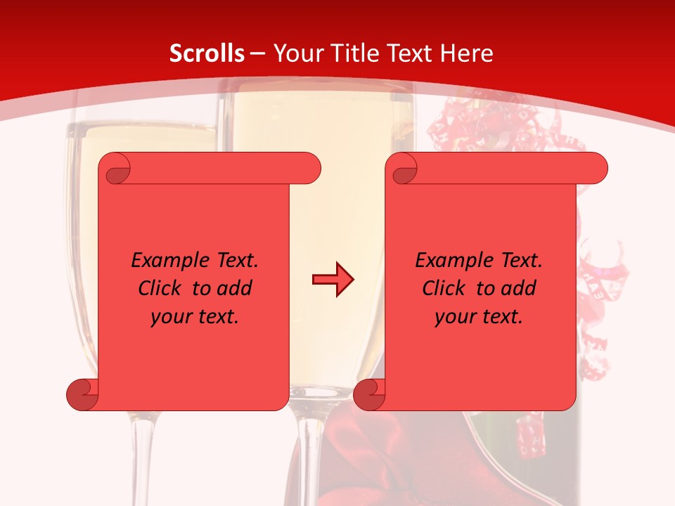 Background Valentine Red PowerPoint Template