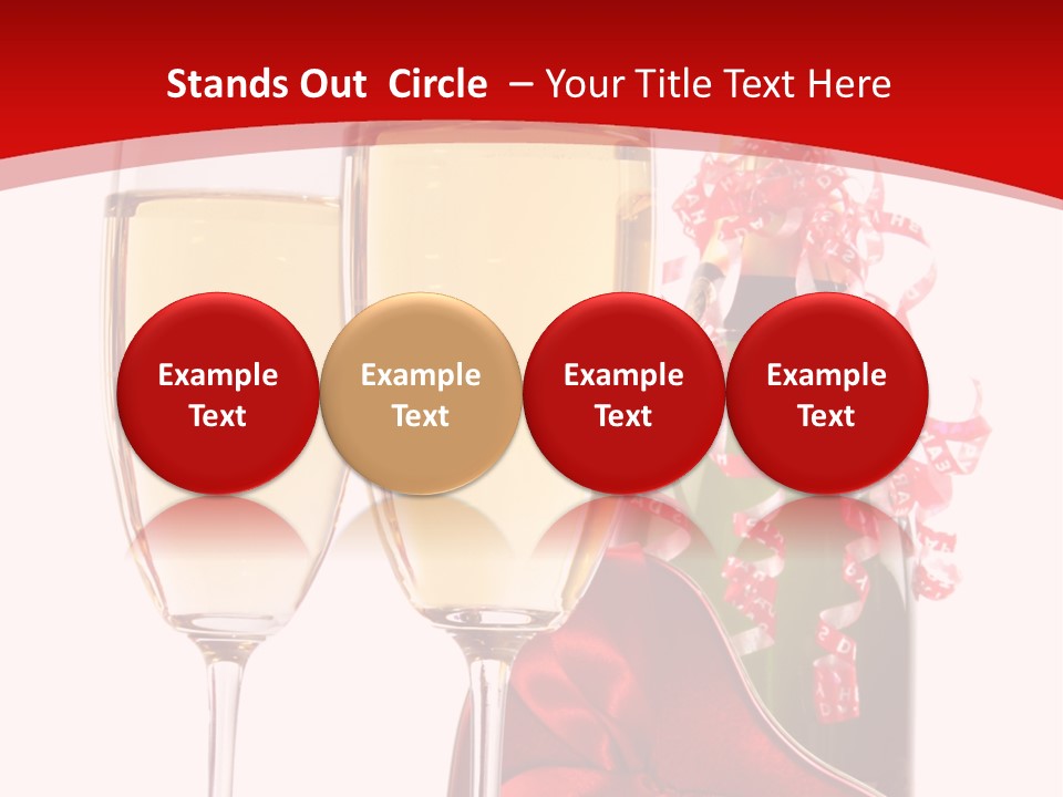 Background Valentine Red PowerPoint Template