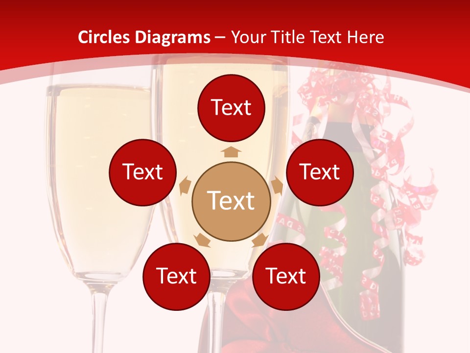 Background Valentine Red PowerPoint Template