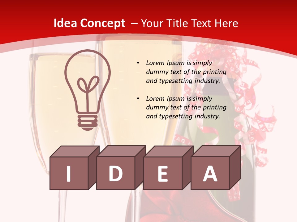 Background Valentine Red PowerPoint Template