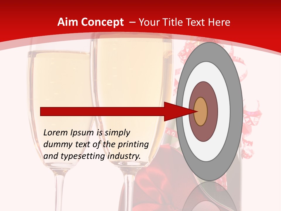 Background Valentine Red PowerPoint Template