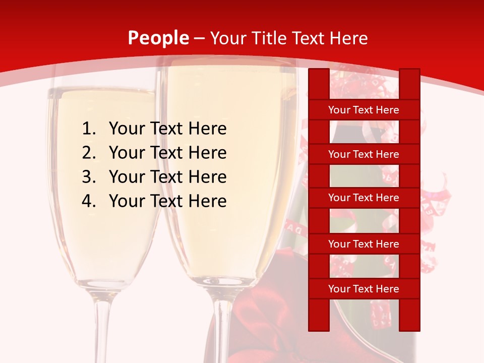 Background Valentine Red PowerPoint Template