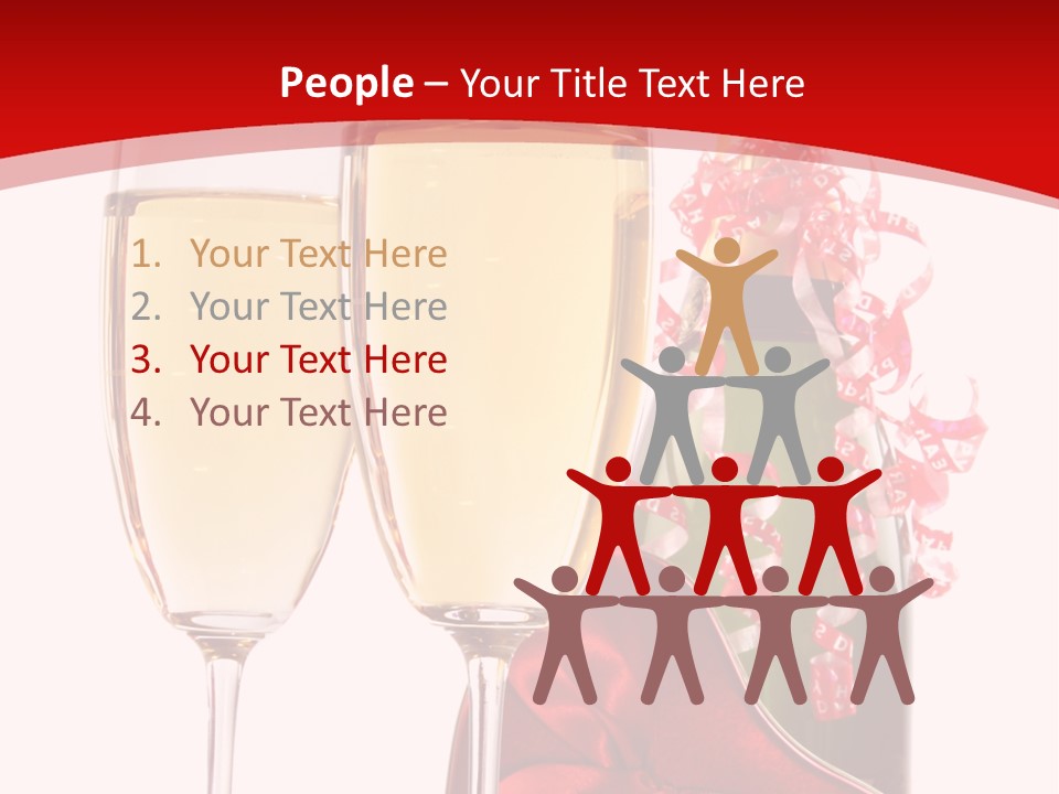 Background Valentine Red PowerPoint Template