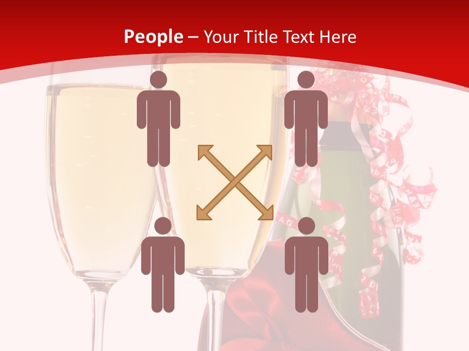 Background Valentine Red PowerPoint Template