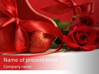 Celebration Shiny Present PowerPoint Template