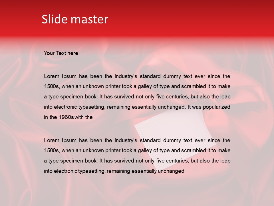 Romance Red Concepts PowerPoint Template