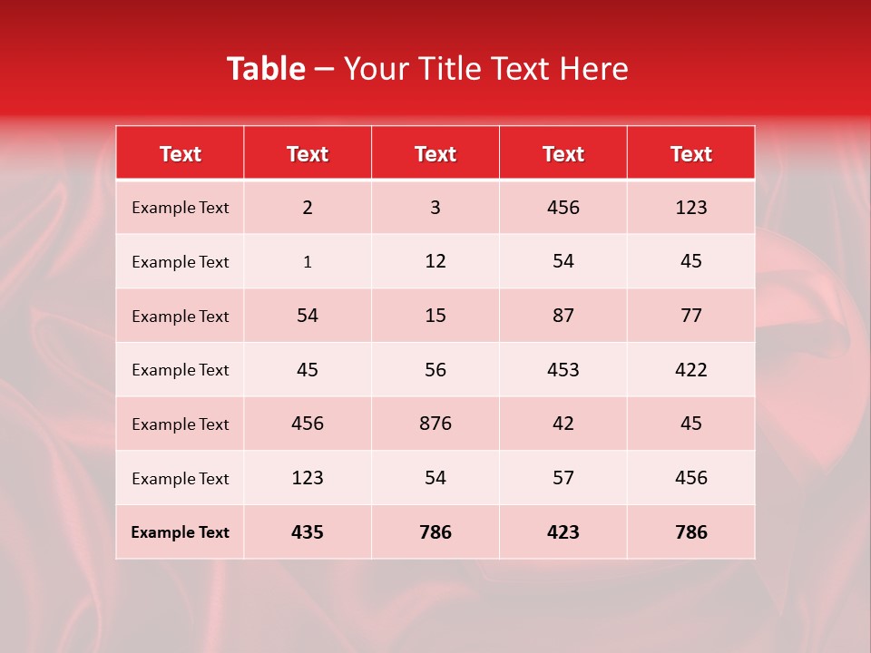 Romance Red Concepts PowerPoint Template