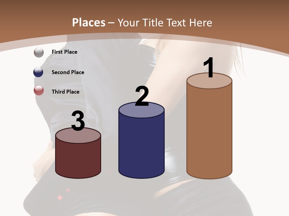 Model Hip Blonde PowerPoint Template