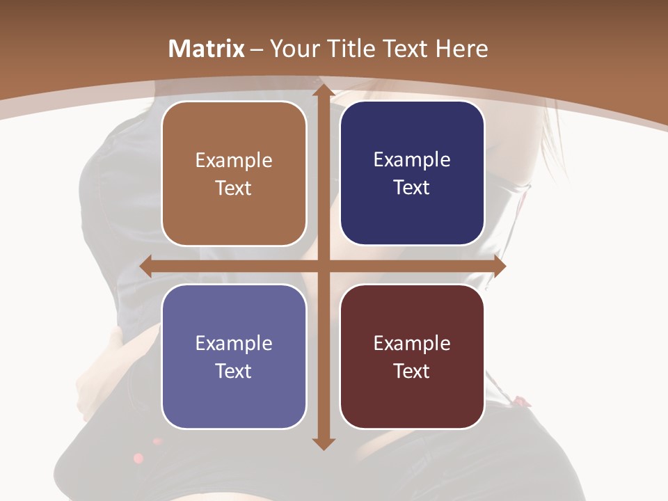 Model Hip Blonde PowerPoint Template