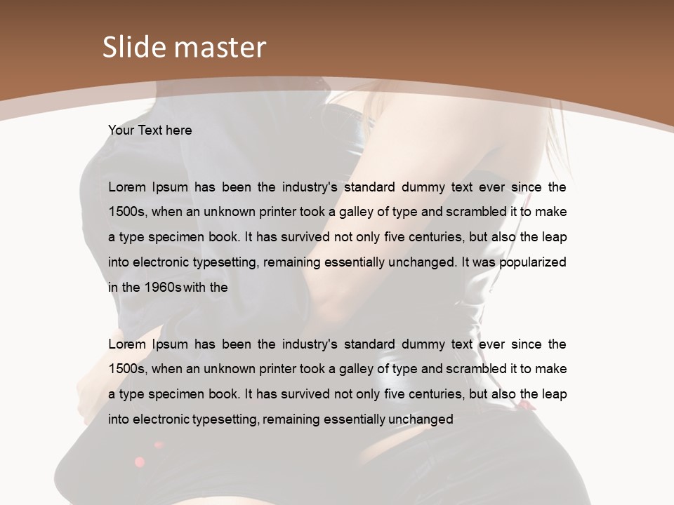 Model Hip Blonde PowerPoint Template