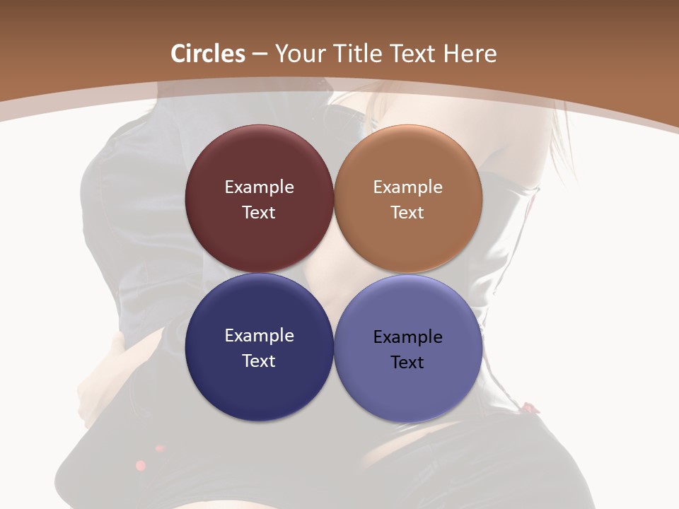 Model Hip Blonde PowerPoint Template