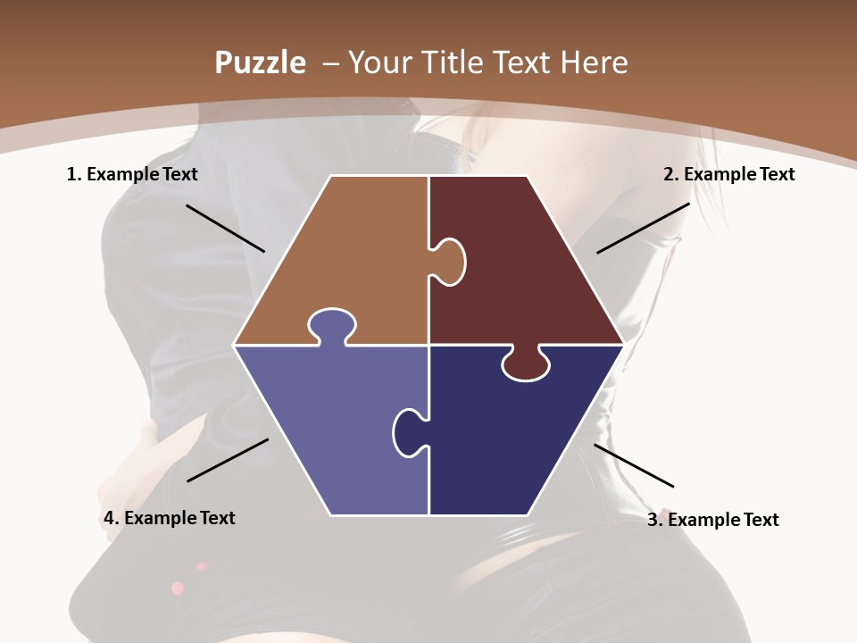 Model Hip Blonde PowerPoint Template