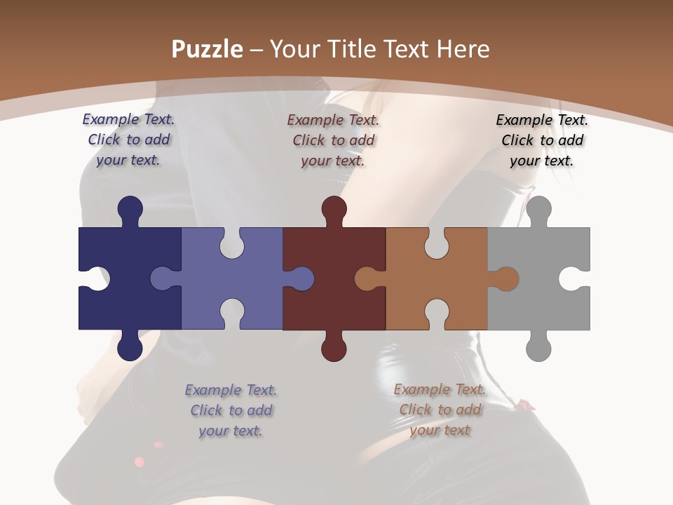 Model Hip Blonde PowerPoint Template