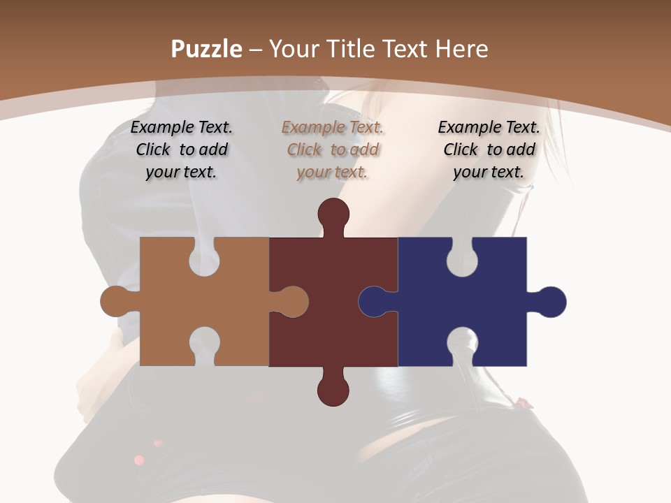 Model Hip Blonde PowerPoint Template