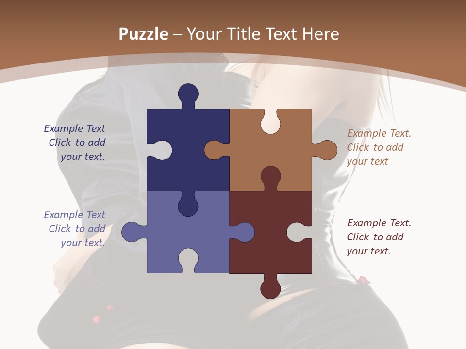 Model Hip Blonde PowerPoint Template