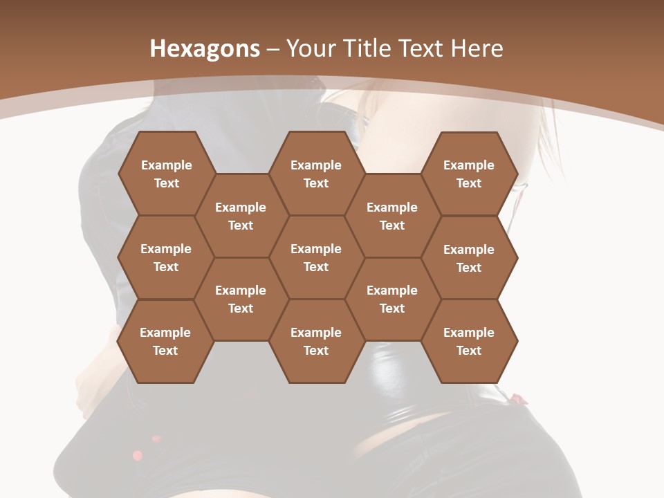 Model Hip Blonde PowerPoint Template