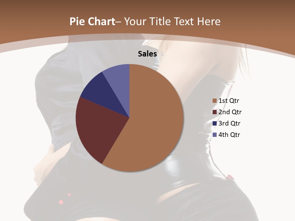 Model Hip Blonde PowerPoint Template