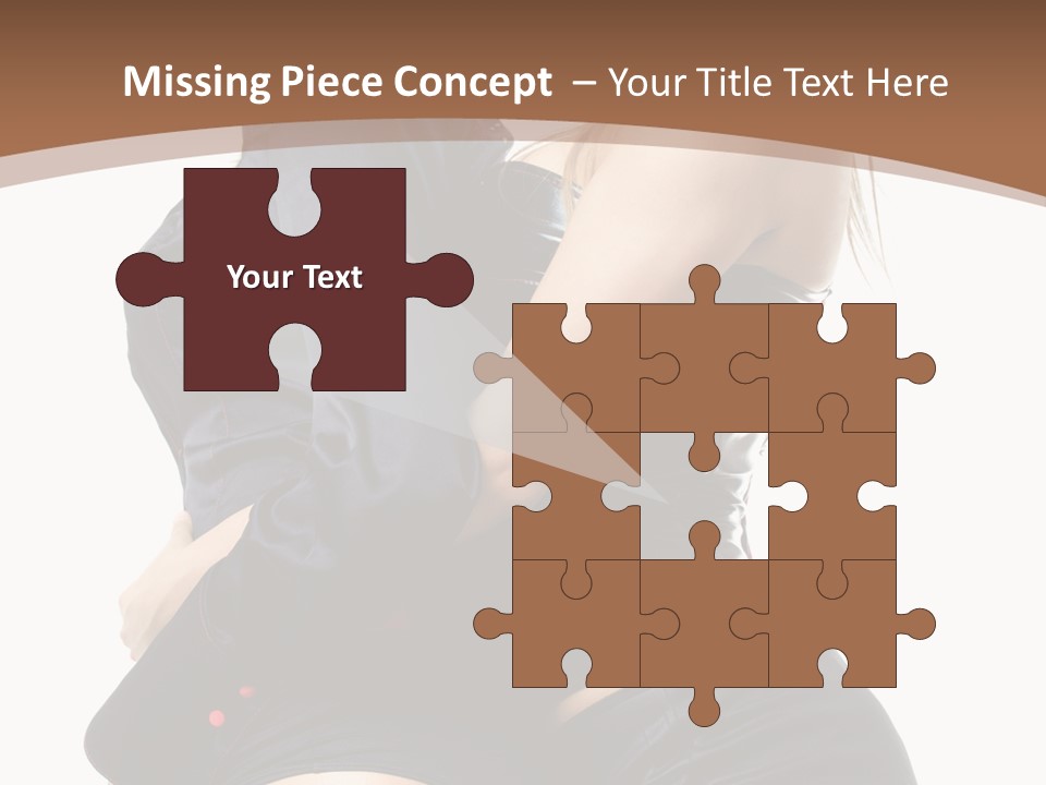 Model Hip Blonde PowerPoint Template