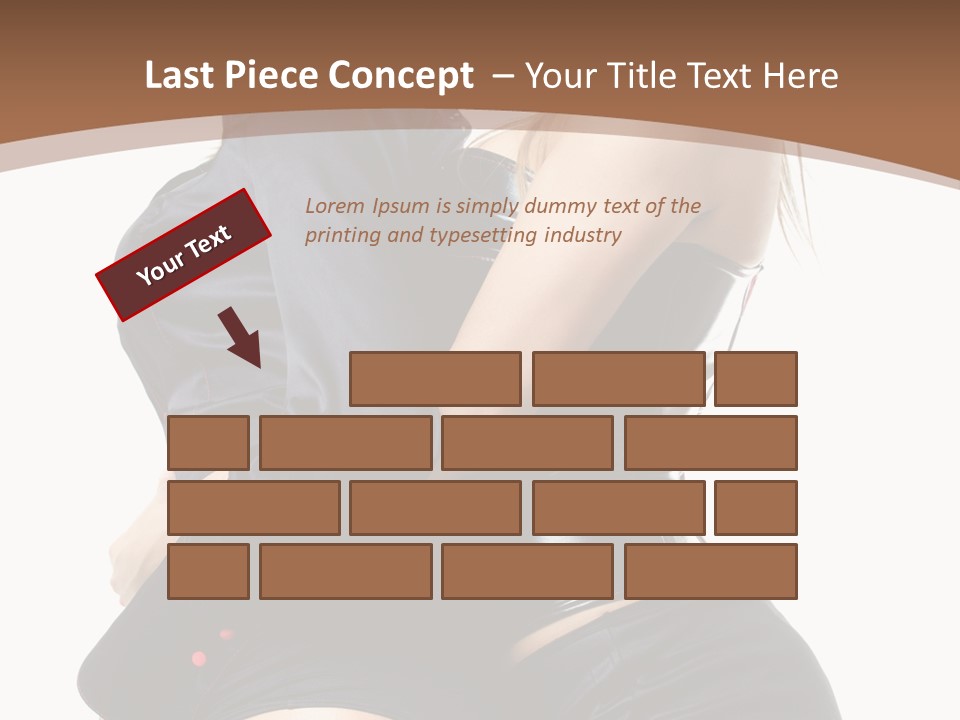 Model Hip Blonde PowerPoint Template