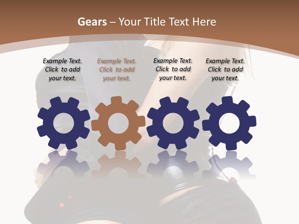 Model Hip Blonde PowerPoint Template