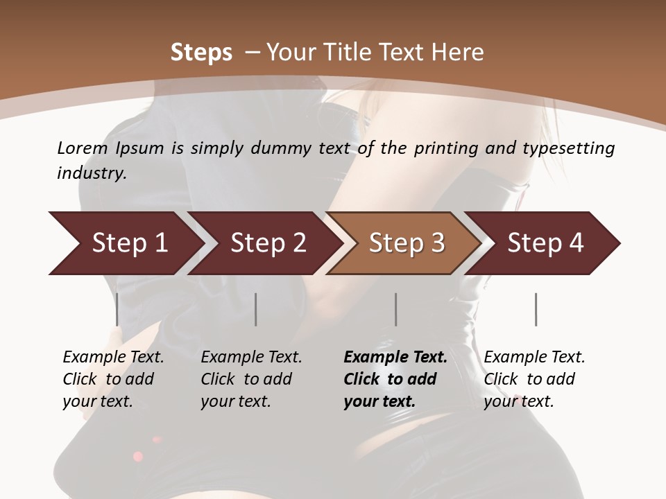 Model Hip Blonde PowerPoint Template