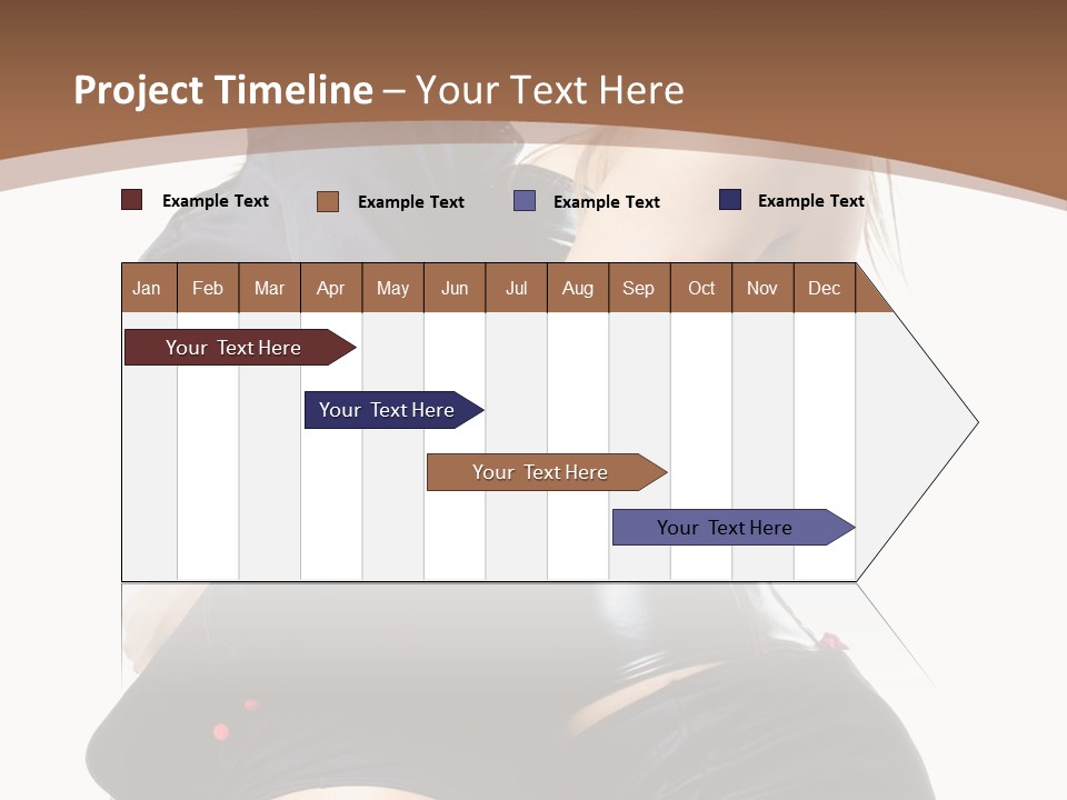 Model Hip Blonde PowerPoint Template